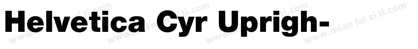 Helvetica Cyr Uprigh字体转换